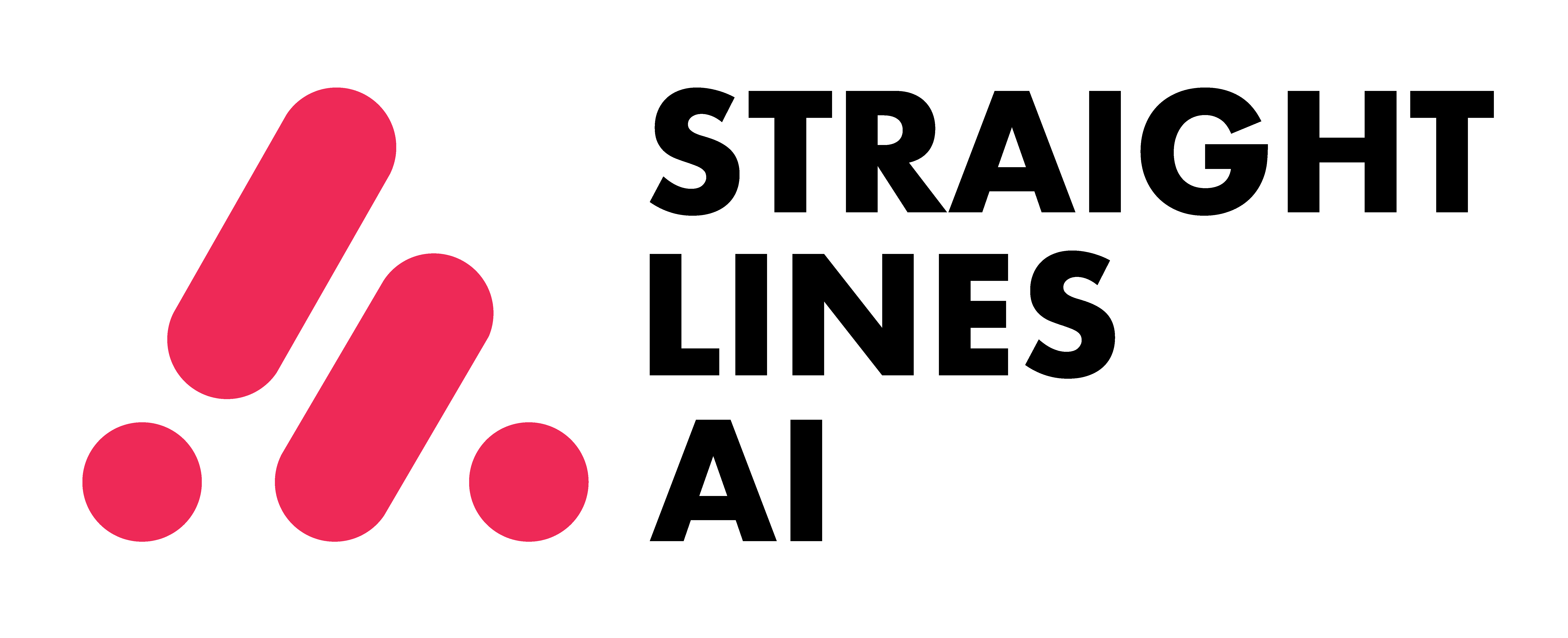 Straight Lines Ai logo with pink geometric shapes representing the AI platform for fashion and retail industry