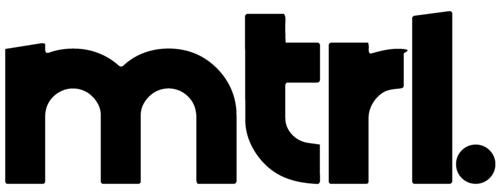 MTRLobjects logo - fashion brand that partnered with Straight Lines Ai for AI-powered product visualization and apparel design